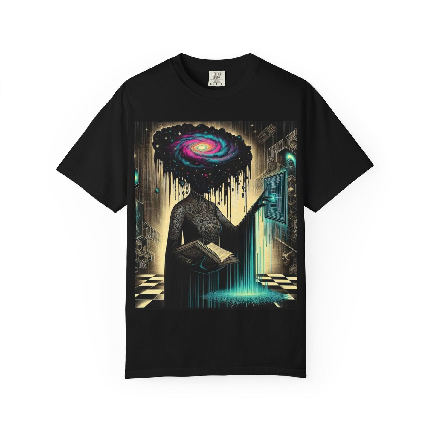 Cosmic Mind Unisex T-Shirt, Galaxy Art Tee, Mystical Graphic T-Shirt, Gift for Space Lovers, Psychedelic Shirt