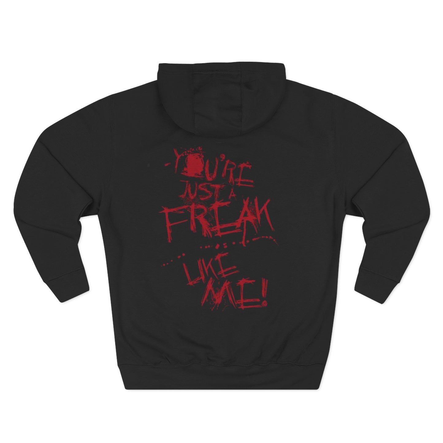 Edgy Statement Hoodie, Perfect for Streetwear Lovers, Gothic Fashion, Unique Gift for Events, Cozy Casual Wear