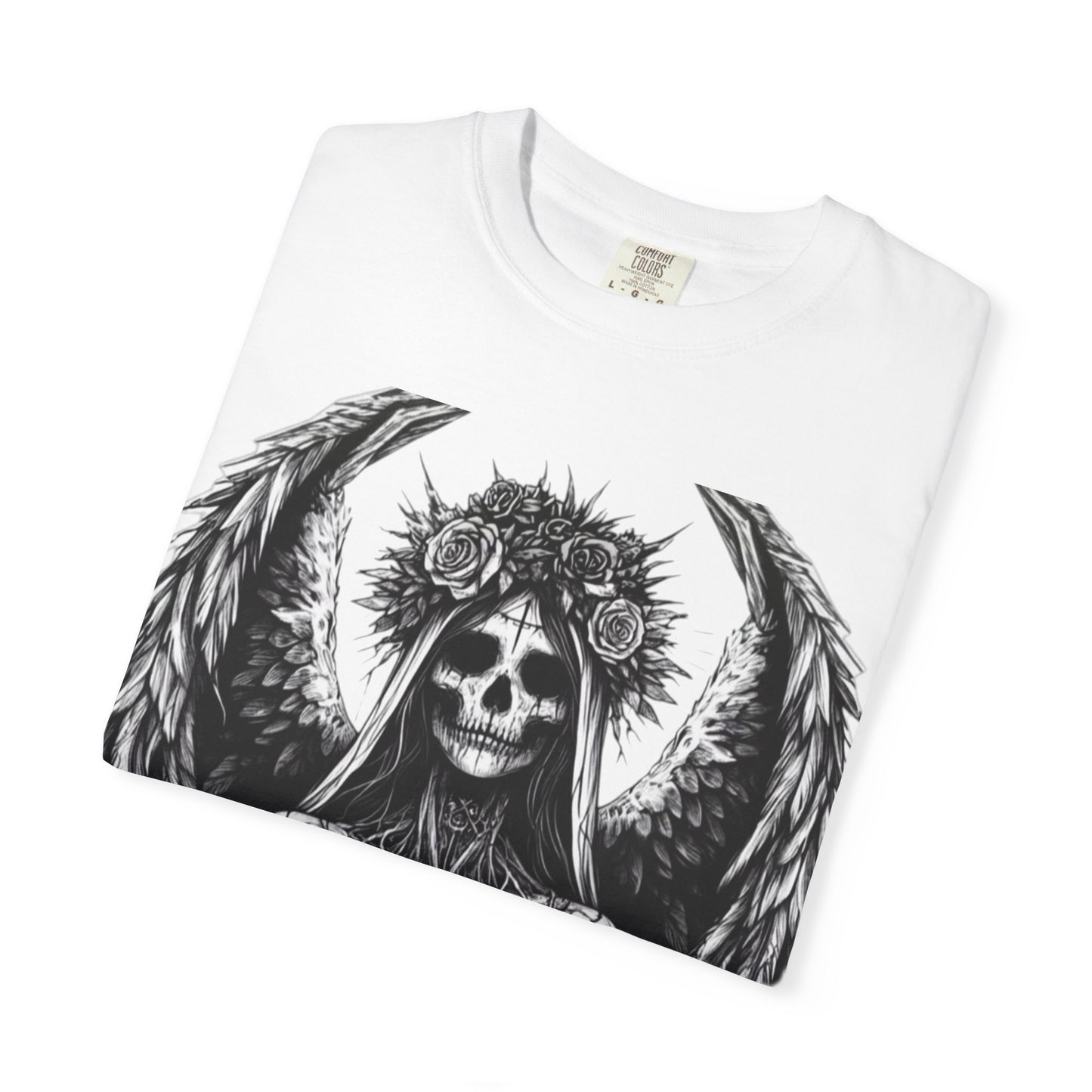 Gothic Dead Bride Bohemian Skull T-Shirt | Goth Style Tee, Unisex Graphic Top, Festival Wear, Alternative Fashion, Edgy Casual