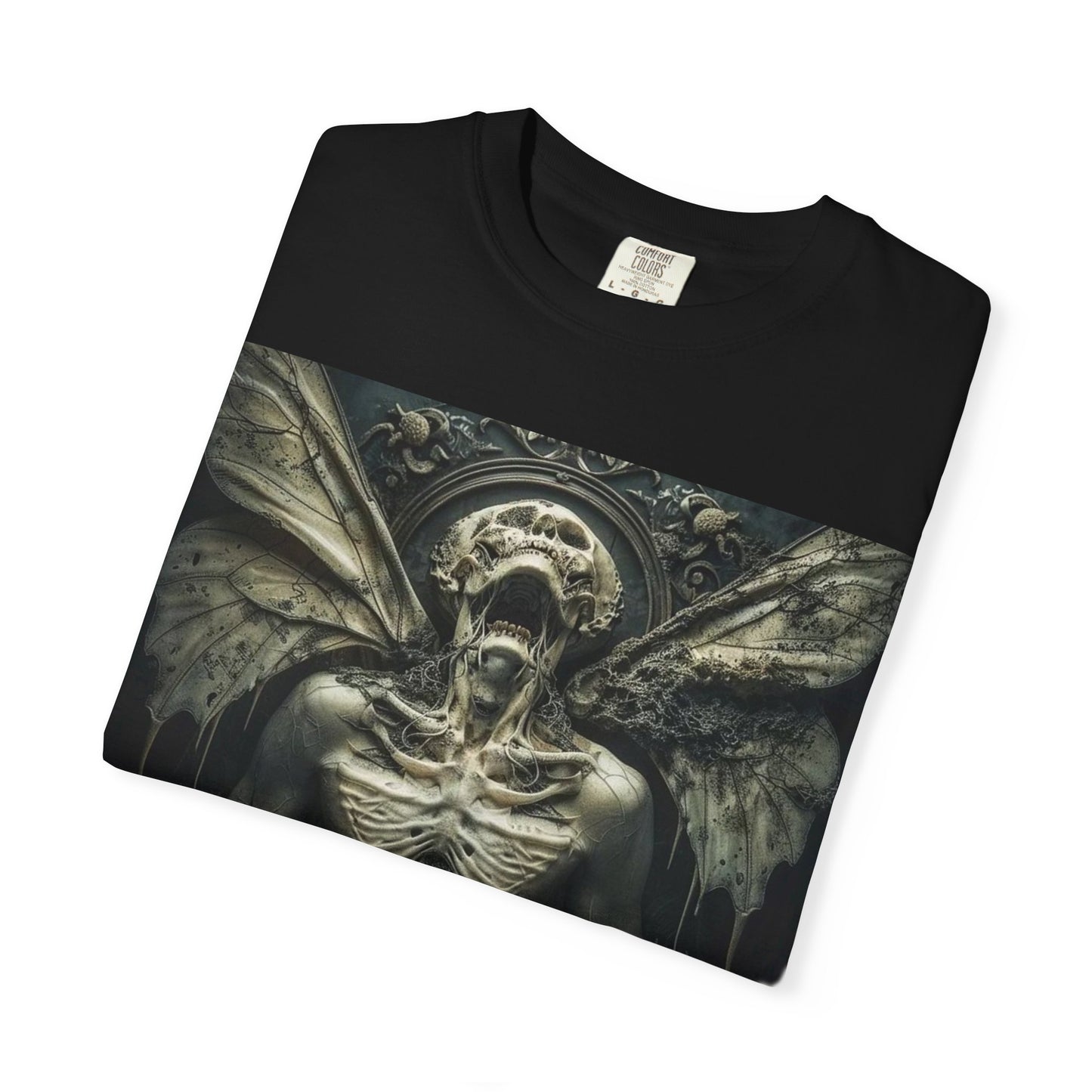 Gothic Angel Unisex T-shirt | Dark Art Tee for Music Lovers, Aesthetic Fashion, Halloween