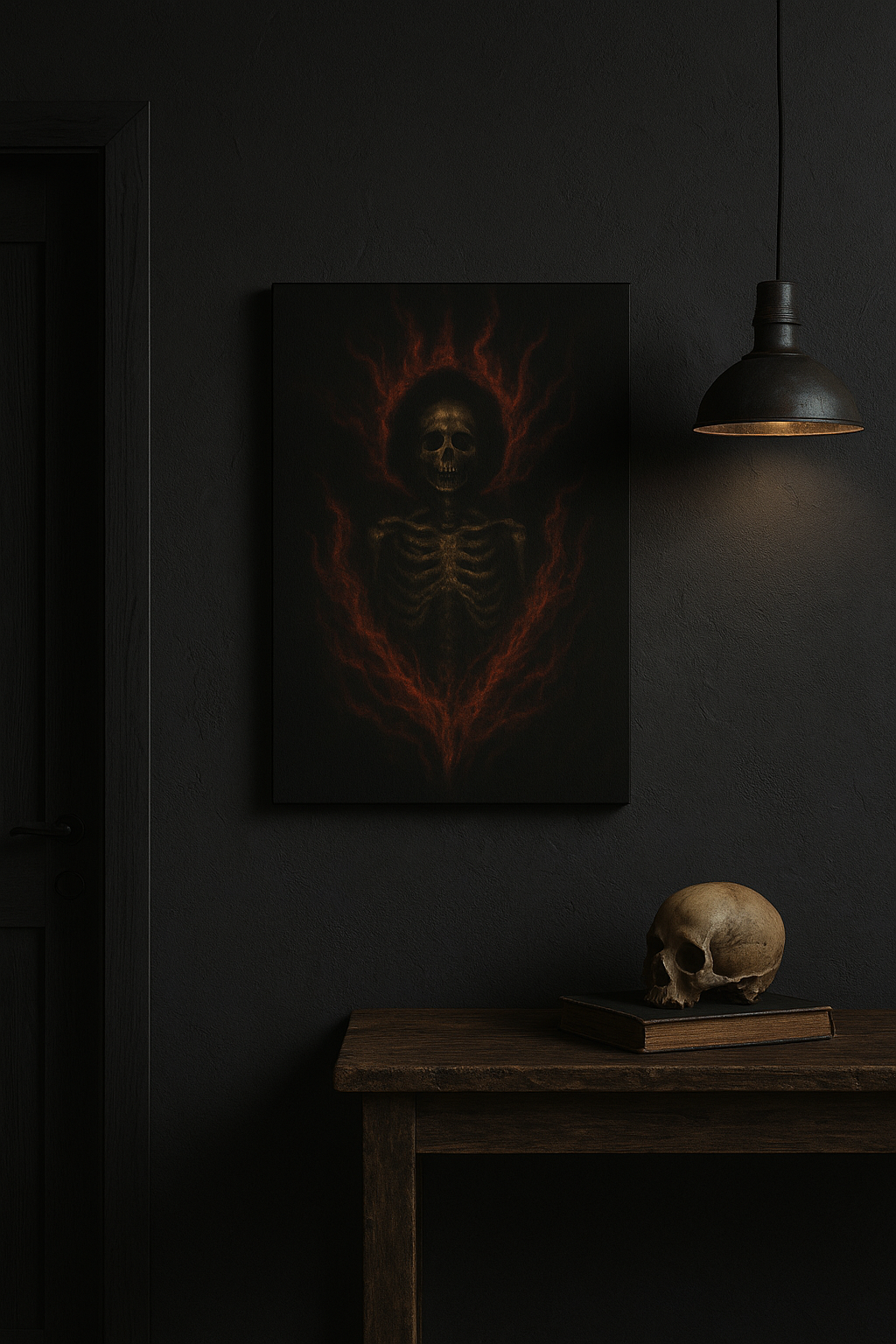 "The Burning Martyr" Canvas Print