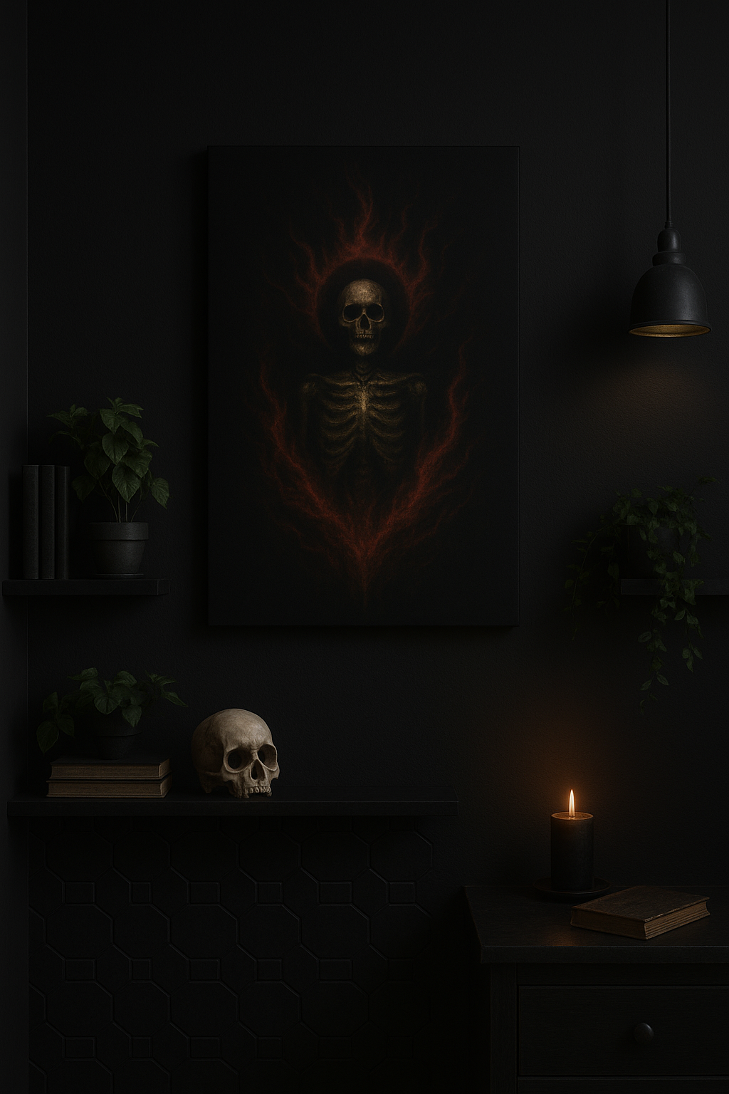 "The Burning Martyr" Canvas Print