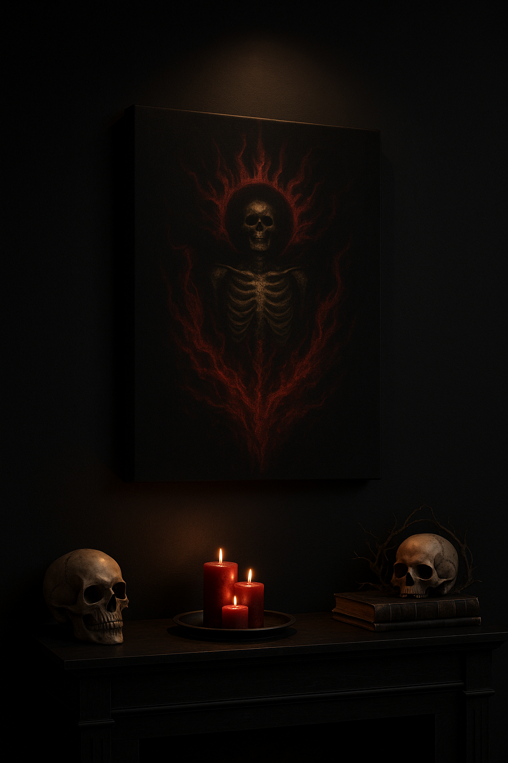 "The Burning Martyr" Canvas Print