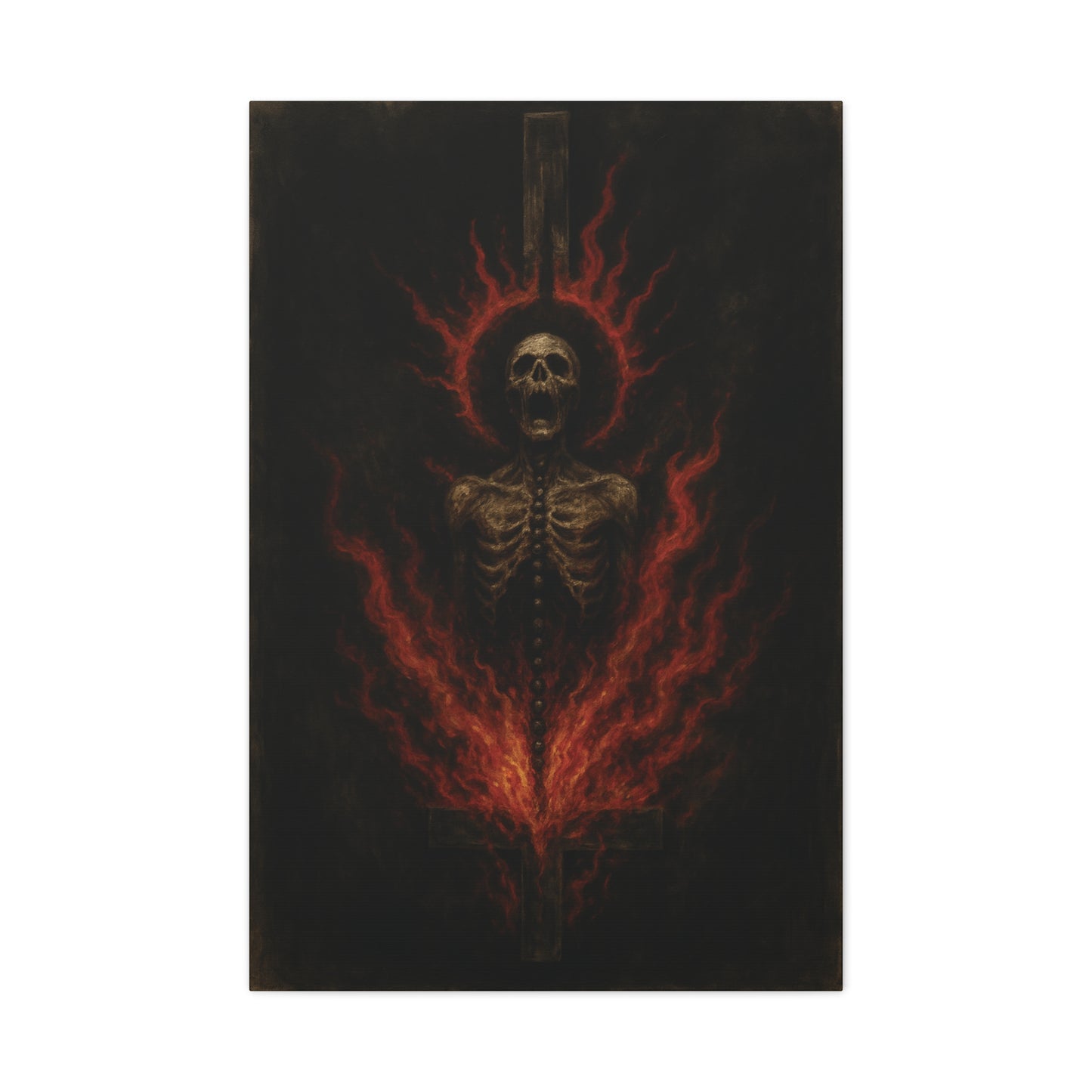 "The Burning Martyr" Canvas Print