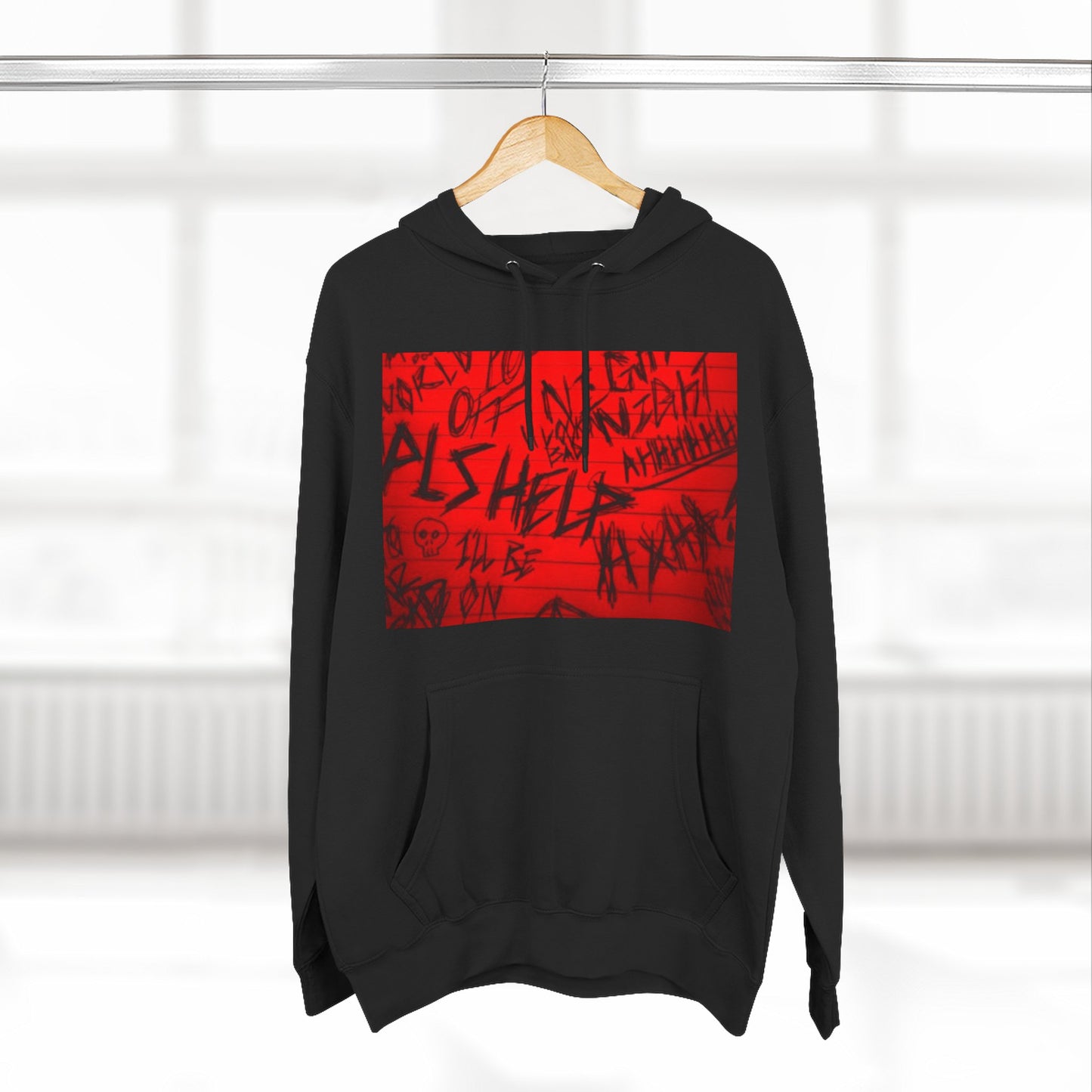 Edgy Statement Hoodie, Perfect for Streetwear Lovers, Gothic Fashion, Unique Gift for Events, Cozy Casual Wear