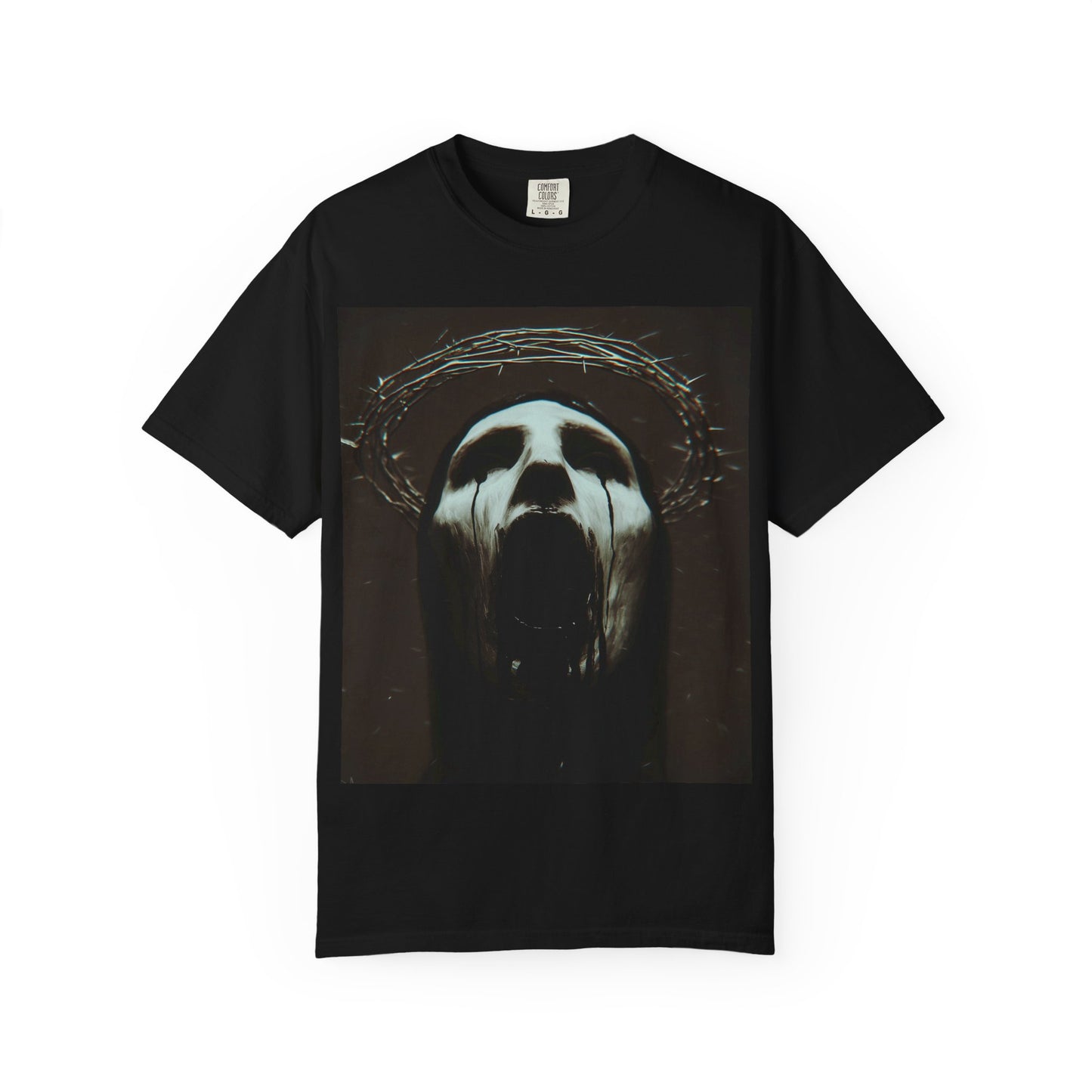 Halo Goth Gothic Art Unisex T-shirt - Edgy Graphic Tee, Casual Streetwear, Hipster Style, Unique Gift for Halloween, Alternative Fashion
