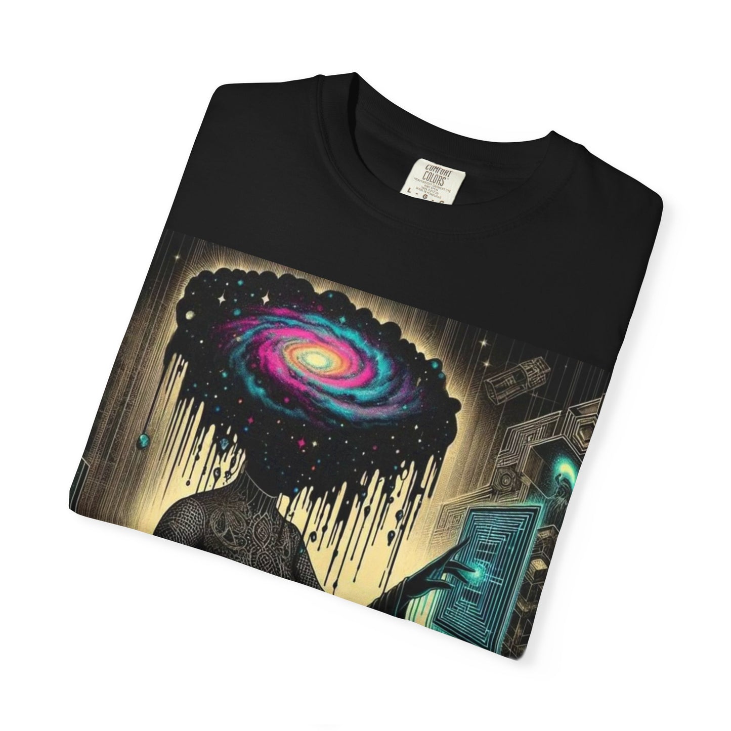 Cosmic Mind Unisex T-Shirt, Galaxy Art Tee, Mystical Graphic T-Shirt, Gift for Space Lovers, Psychedelic Shirt