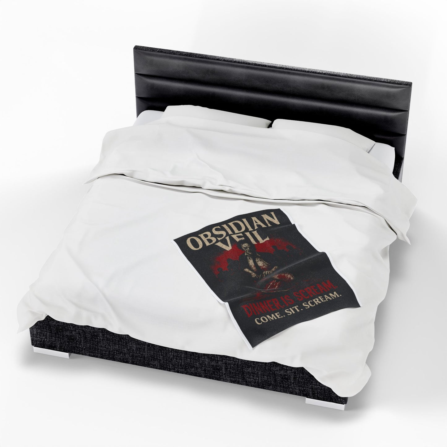 "Dinner. Is. Scream." Velvet Blanket