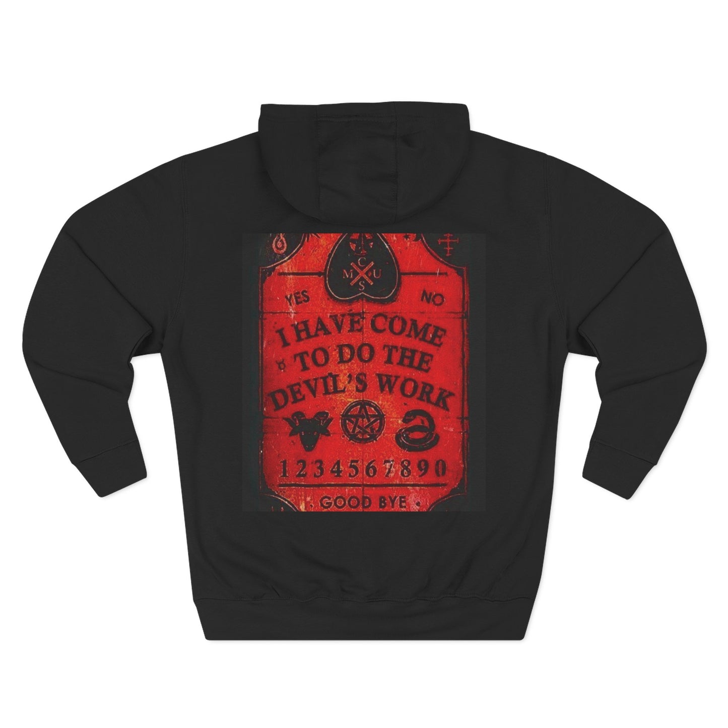 Devil Ouija Board Unisex Fleece Hoodie