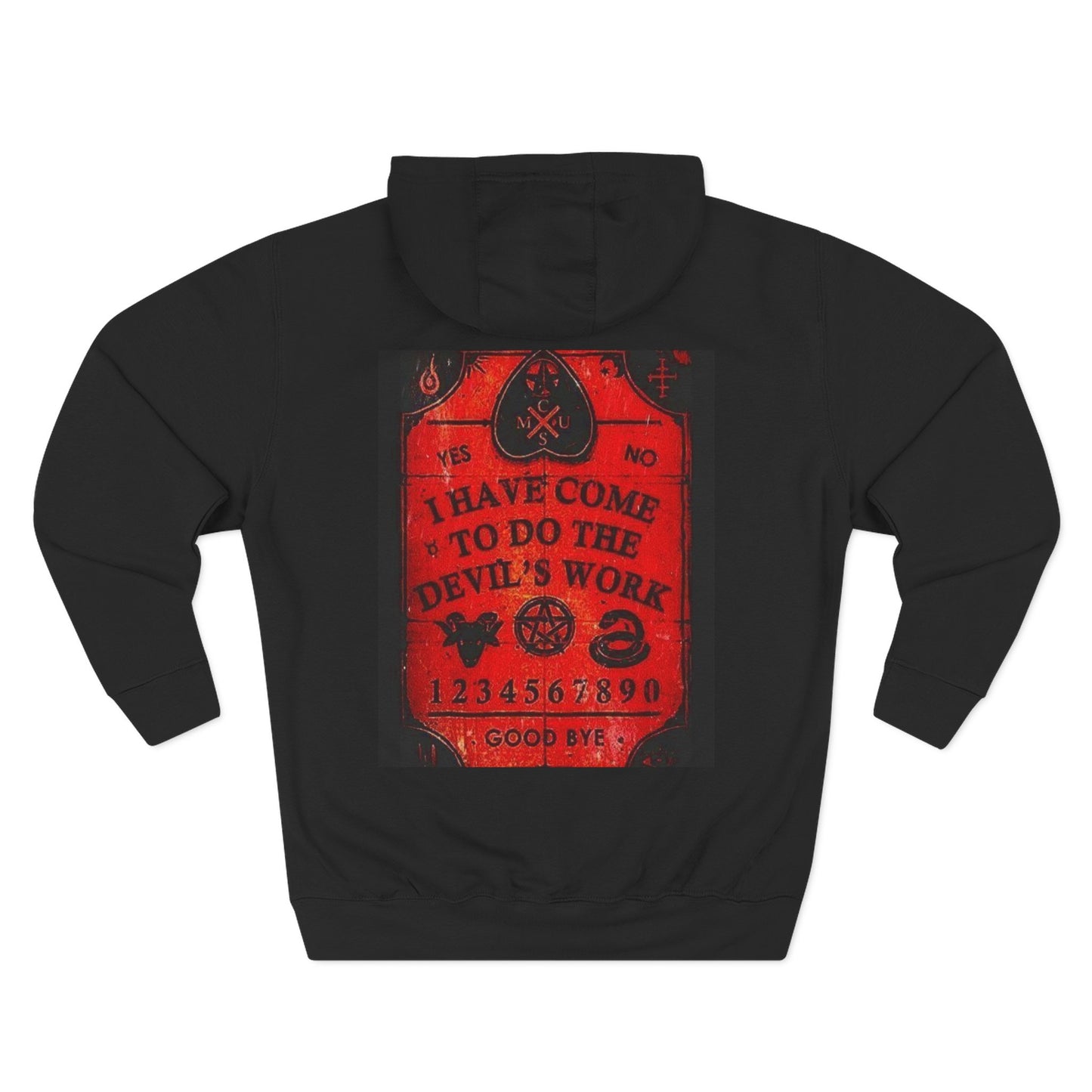 Ouija Board Dark Arts Fleece Hoodie | Occult, Witchcraft, Graphic Hoodie, Gift for Halloween, Unique Streetwear