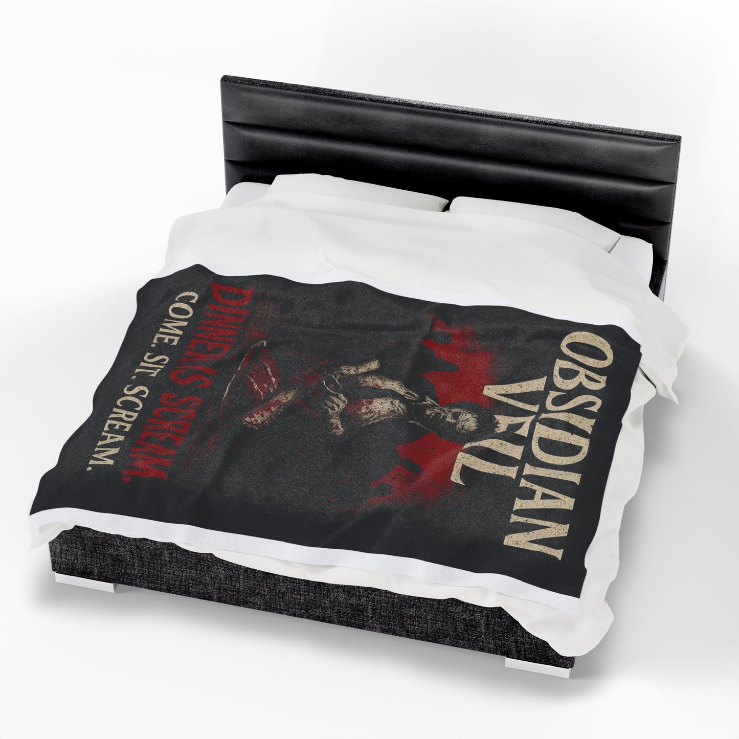 "Dinner. Is. Scream." Velvet Blanket