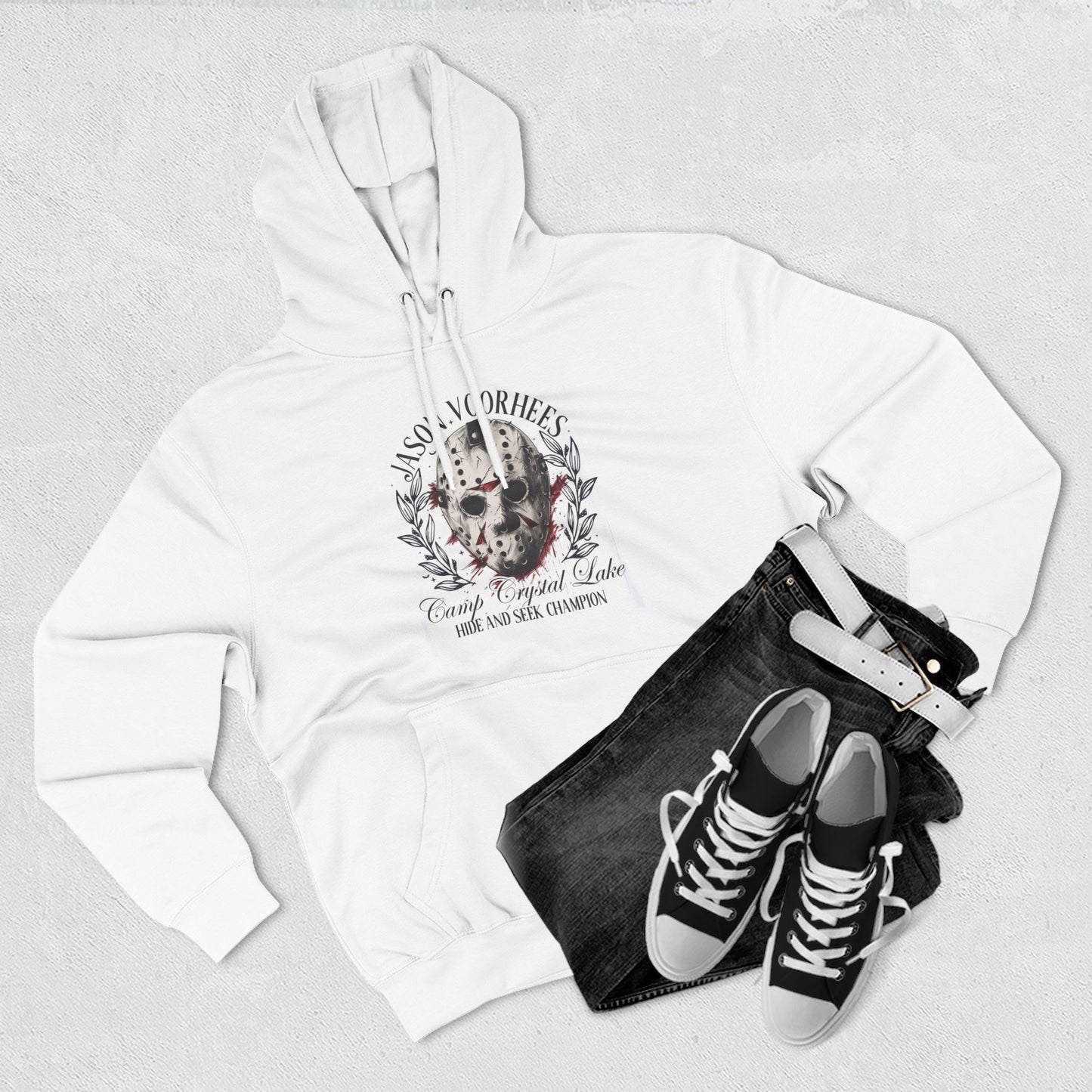 Fleece Hoodie - Jason Vorhees Hide n Seek Champion Design