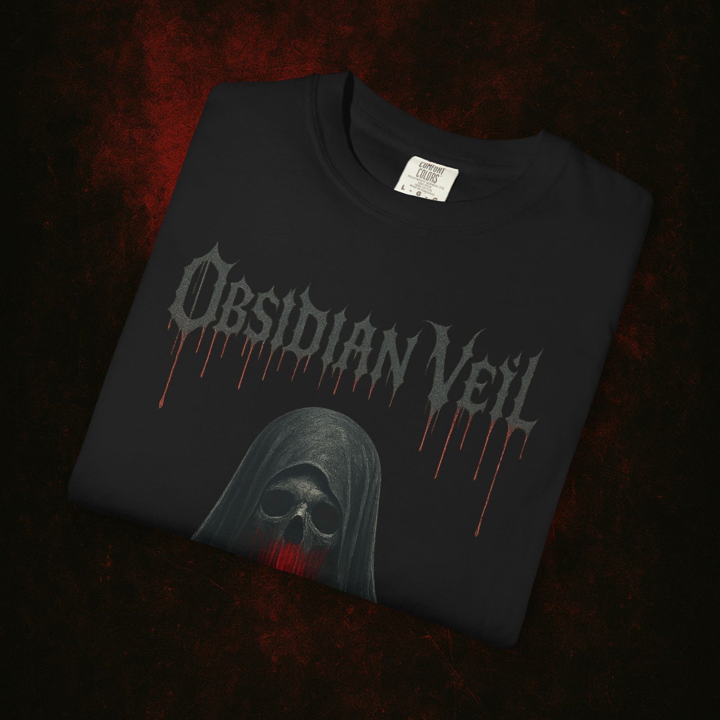 Band T-shirt with The Amity Affliction Lyrics in Red