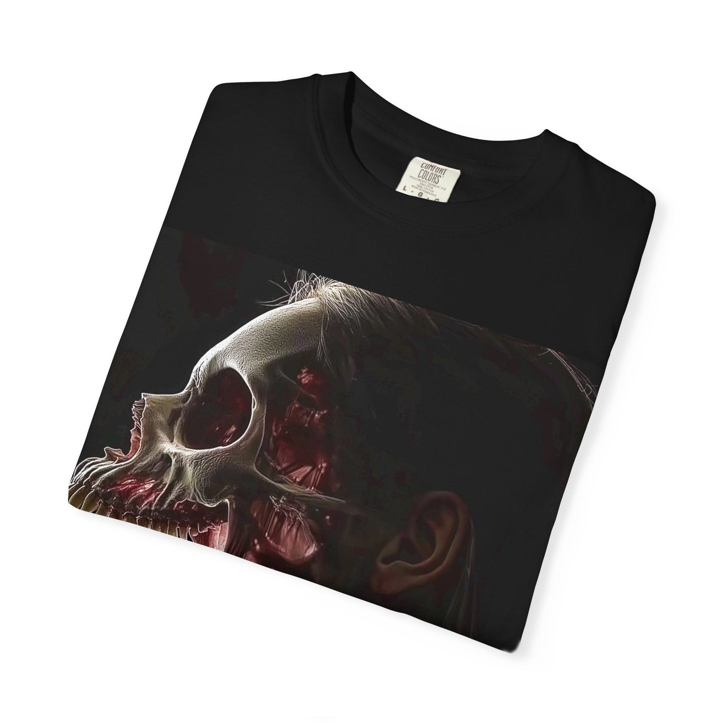 Edgy Skull Graphic T-Shirt, Gothic Tee, Alternative Fashion, Unisex Casual Wear, Halloween Gift, Horror Enthusiast Apparel