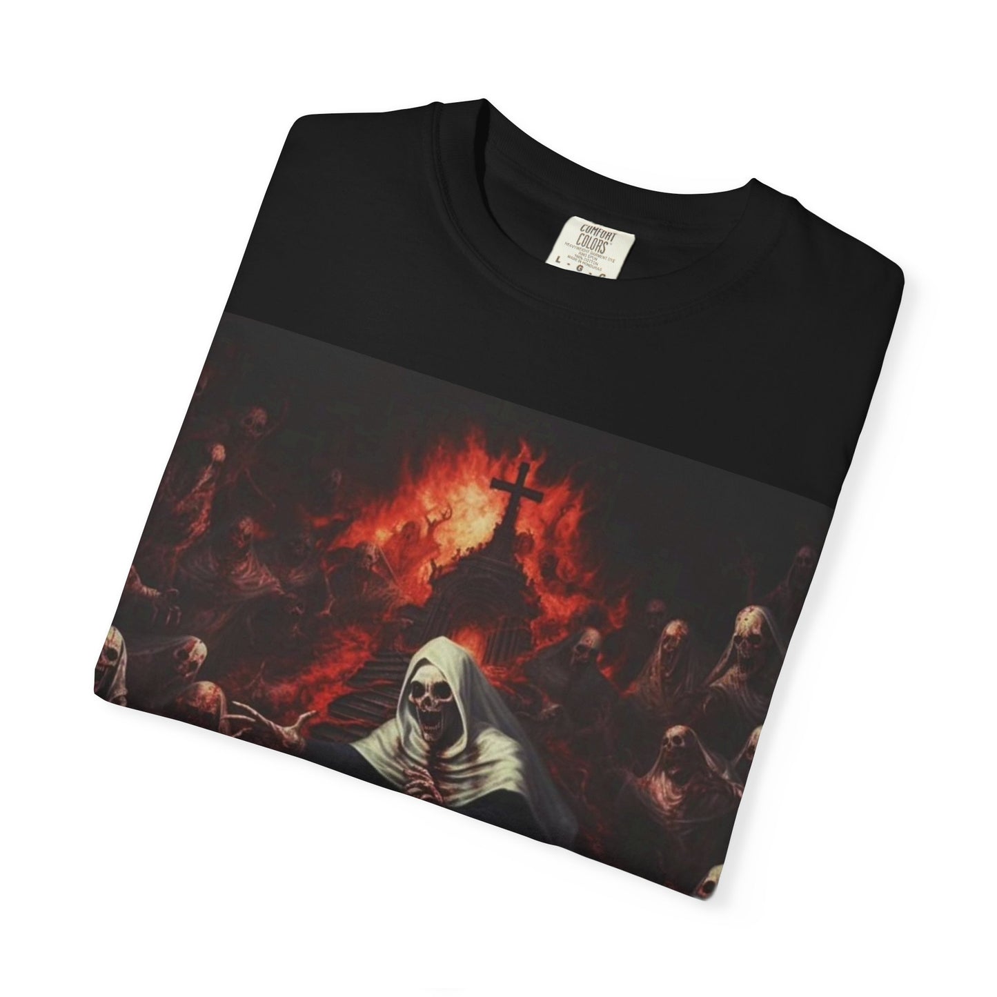 Fire with Disfigured Nuns T-shirt
