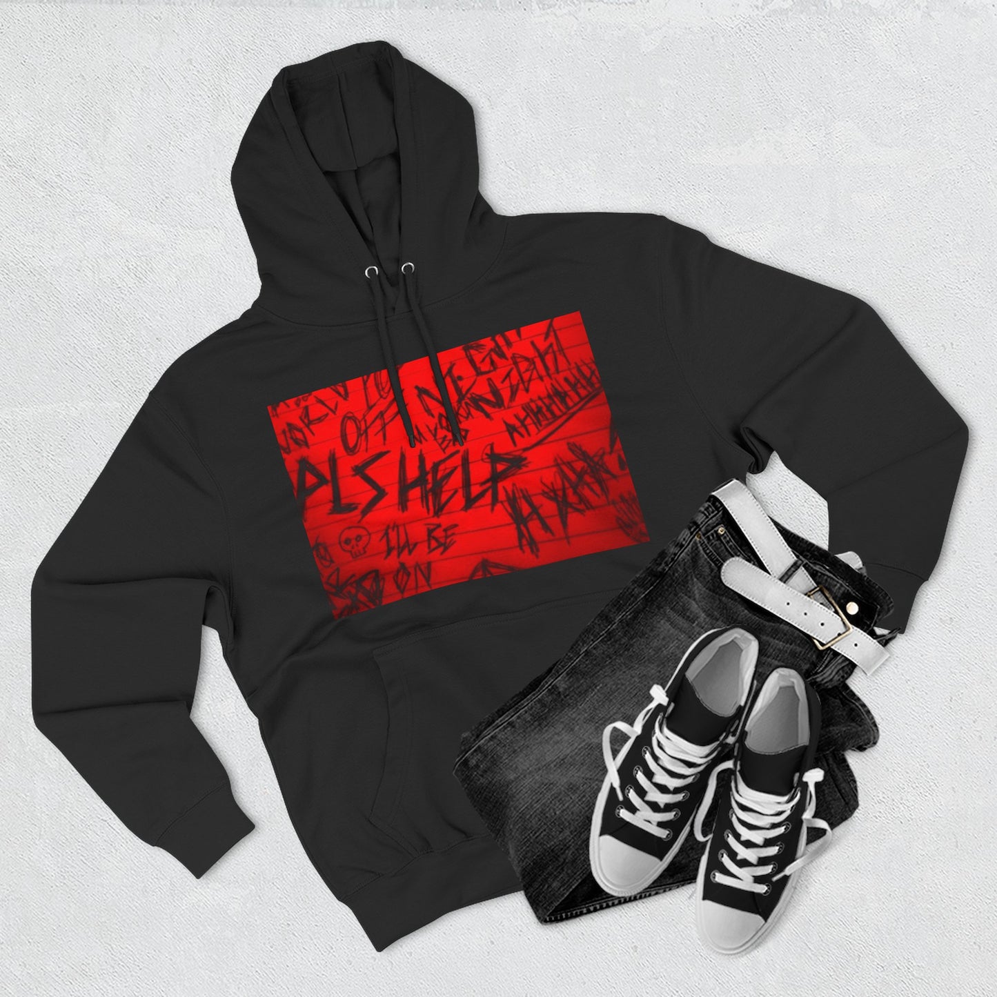 Edgy Statement Hoodie, Perfect for Streetwear Lovers, Gothic Fashion, Unique Gift for Events, Cozy Casual Wear