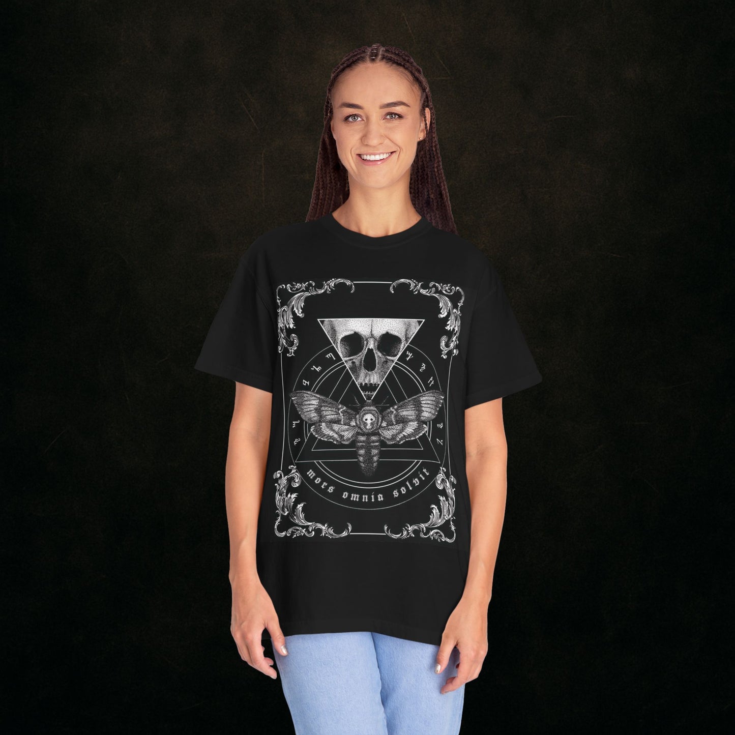 Gothic Moth Skull Tee