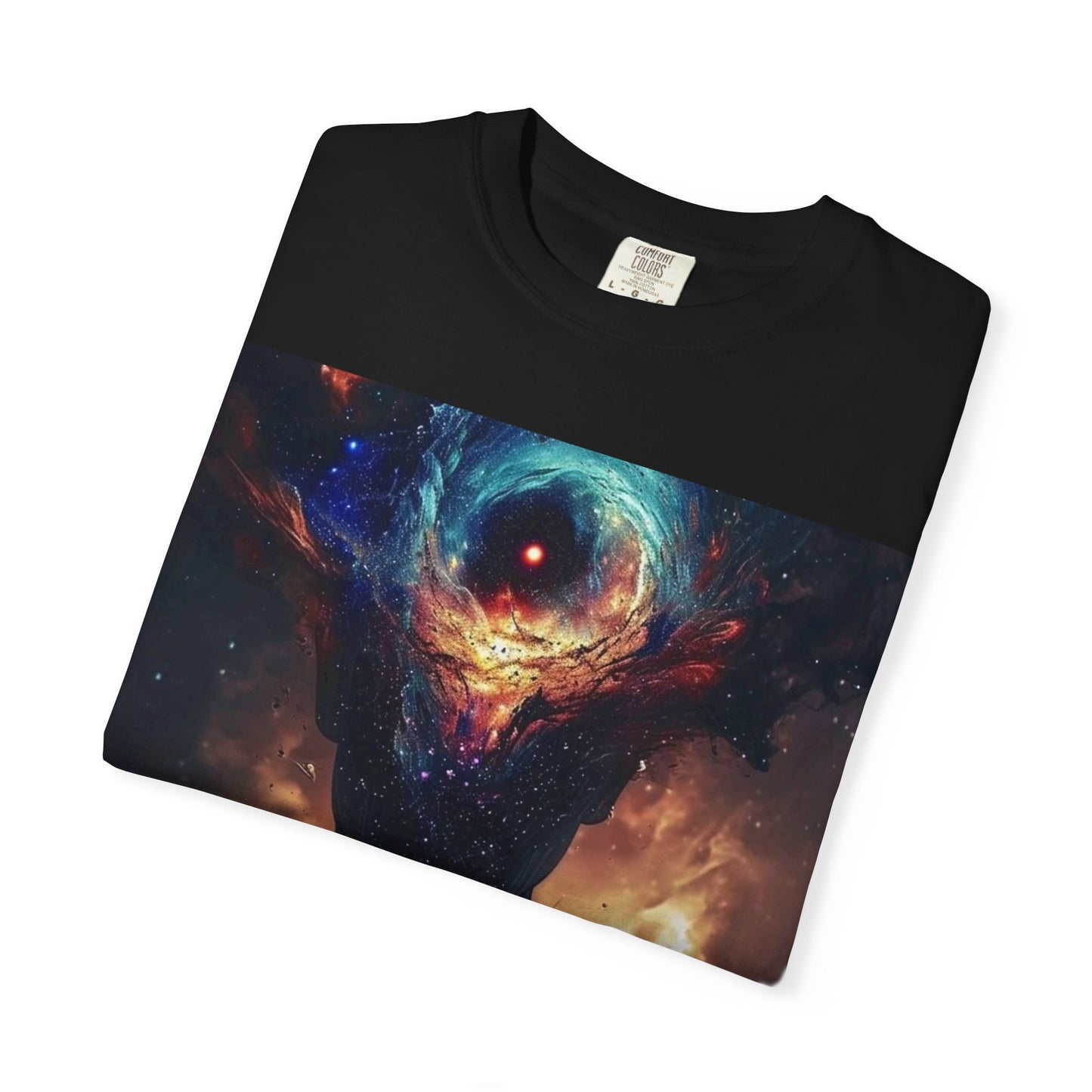 Galactic Tree Unisex T-Shirt, Cosmic Art Tee, Universe Graphic Top, Space Lover Gift, Vintage Dyed Shirt
