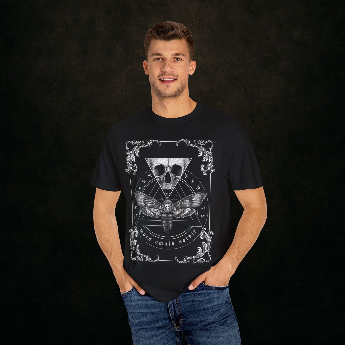 Gothic Moth Skull Tee