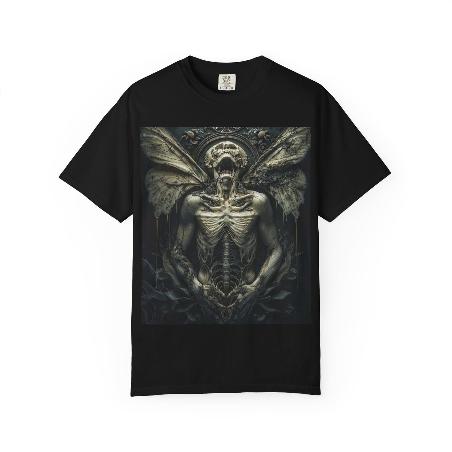 Gothic Angel Unisex T-shirt | Dark Art Tee for Music Lovers, Aesthetic Fashion, Halloween