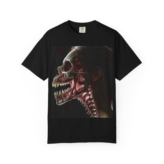 Edgy Skull Graphic T-Shirt, Gothic Tee, Alternative Fashion, Unisex Casual Wear, Halloween Gift, Horror Enthusiast Apparel