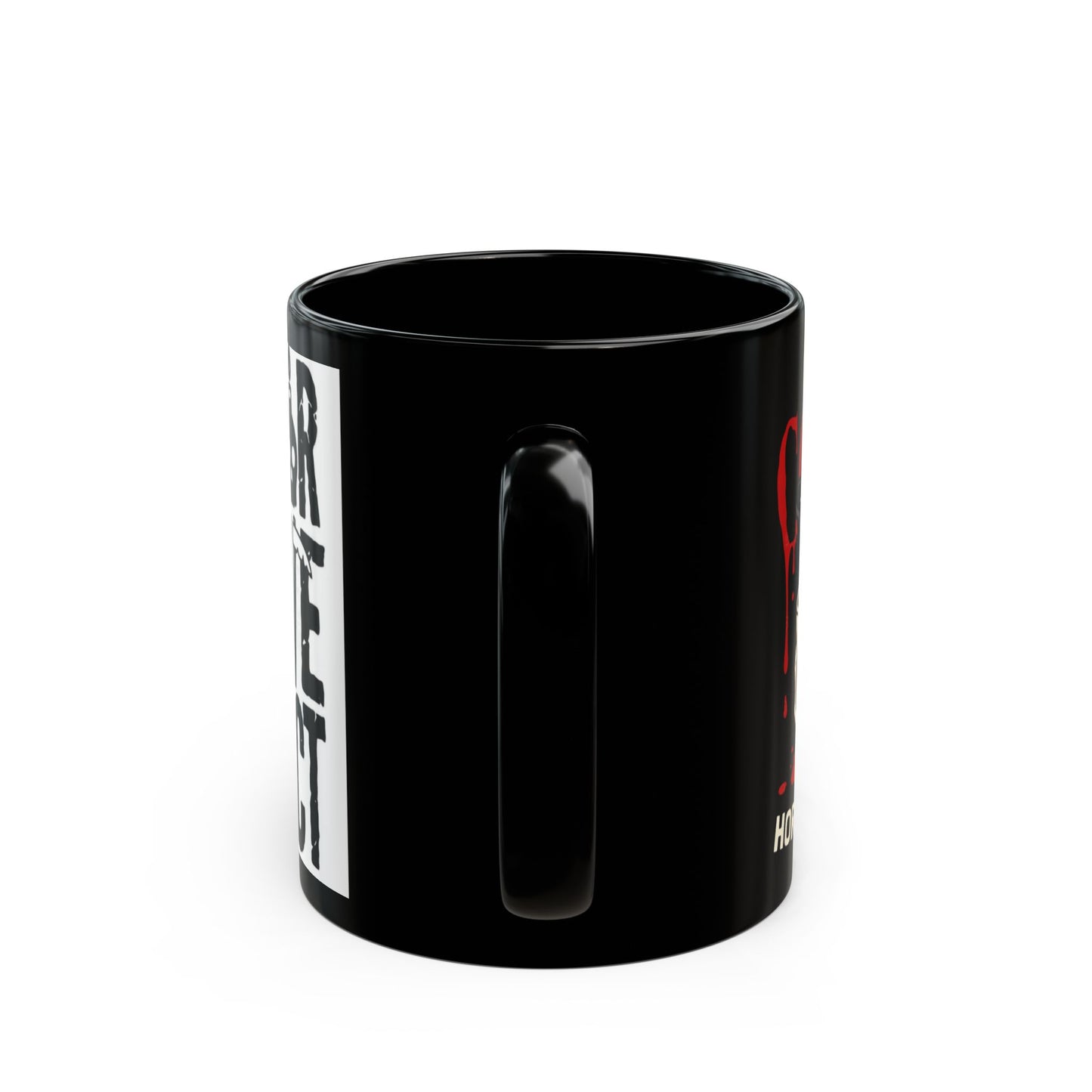 Horror Movie Addict Mug - Perfect for Film Lovers, Coffee Mug for Horror Fans, Unique Drinkware, Black Coffee Cup