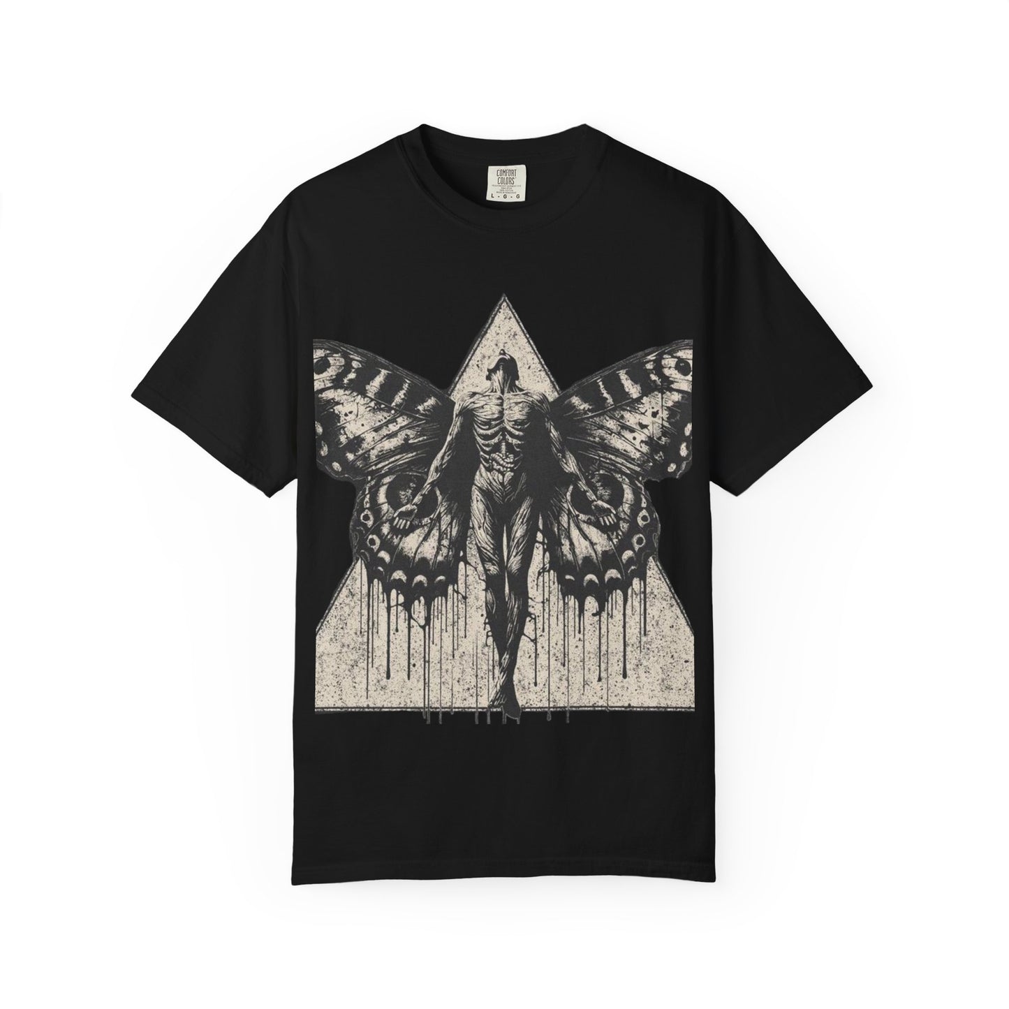 Edgy Butterfly Graphic Tee, Unisex Shirt, Alternative Fashion Top, Goth Apparel, Unique Gift, Casual Outfit, Art-Inspired Clothing