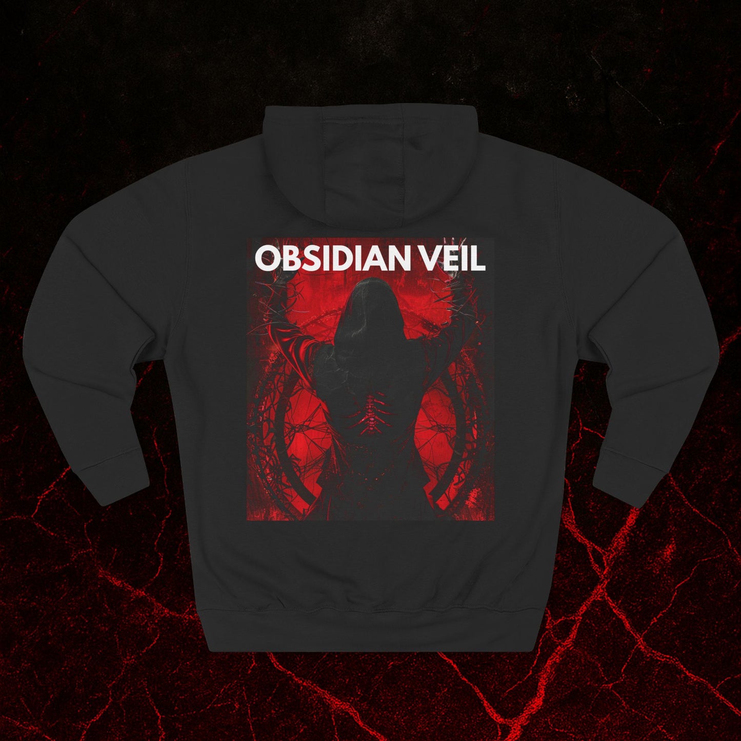 Obsidian Veil Fleece Hoodie