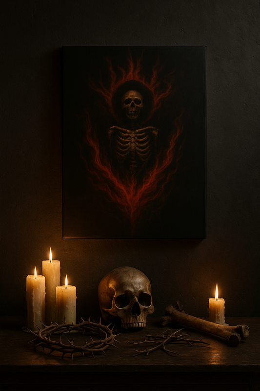 "The Burning Martyr" Canvas Print