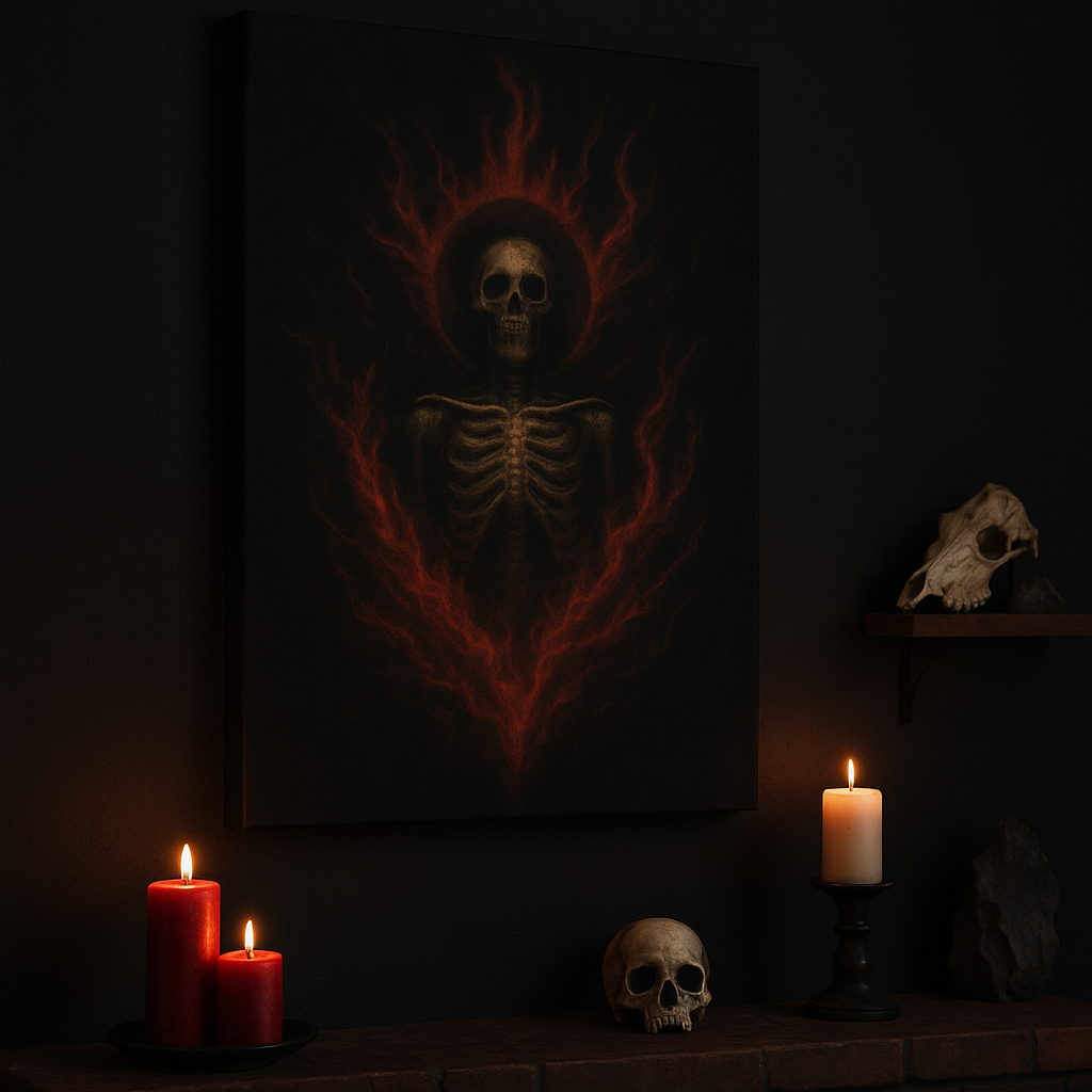 "The Burning Martyr" Canvas Print