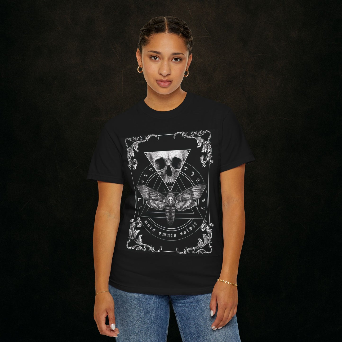 Gothic Moth Skull Tee