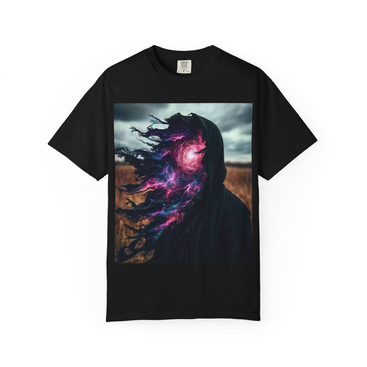 Mystical Universe T-Shirt - Unisex Garment-Dyed Tee for Dreamers, Cosmic Vibes, Artistic Gift, Space Lovers, Unique Graphic Shirt