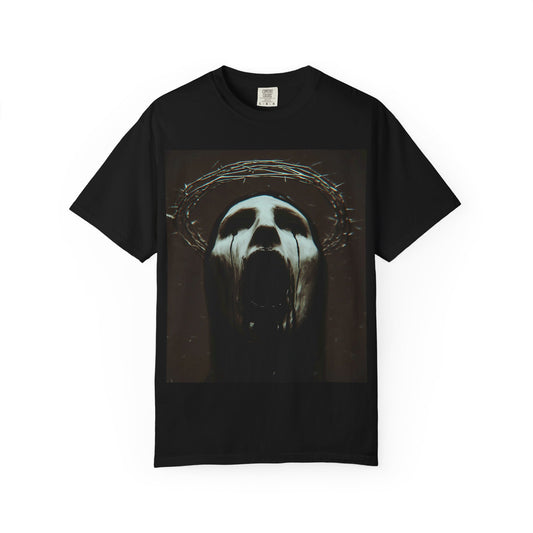 Halo Goth Gothic Art Unisex T-shirt - Edgy Graphic Tee, Casual Streetwear, Hipster Style, Unique Gift for Halloween, Alternative Fashion