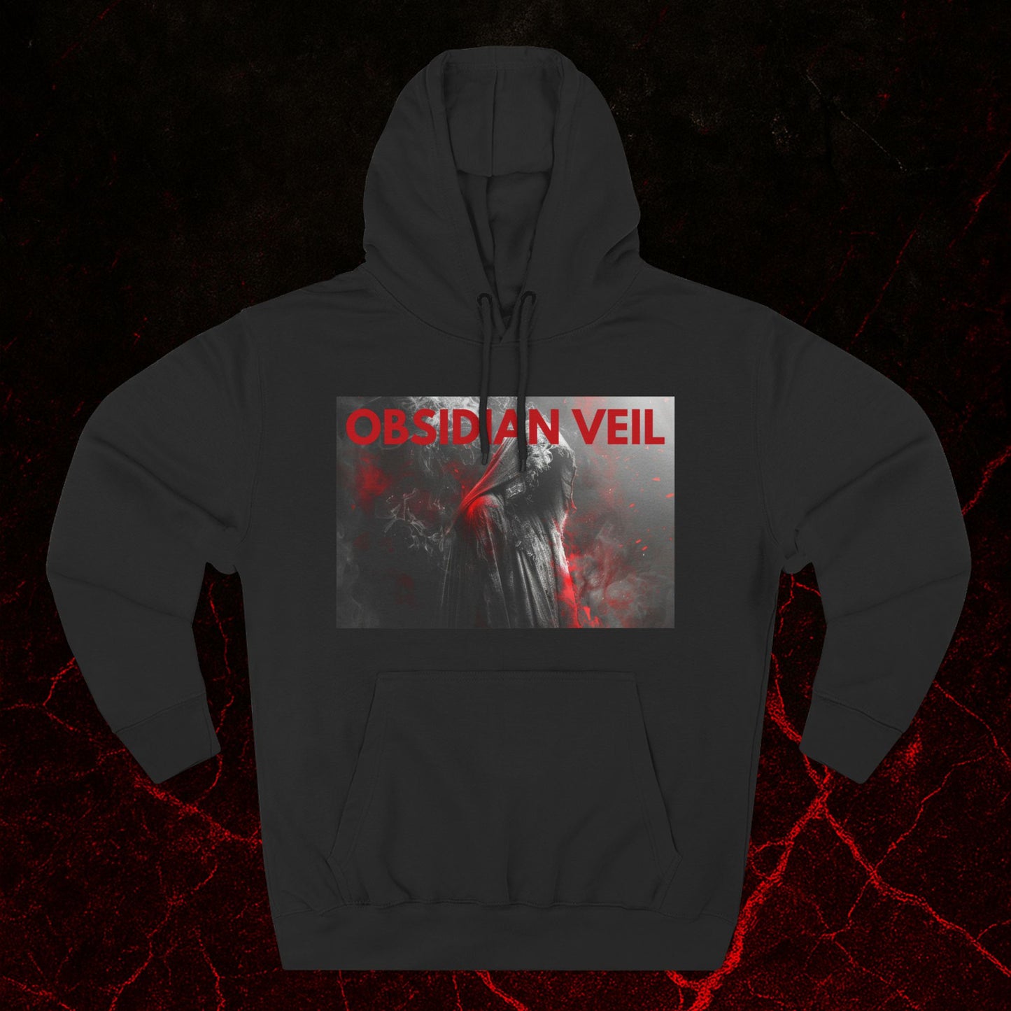 Obsidian Veil Fleece Hoodie