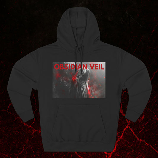 Obsidian Veil Fleece Hoodie