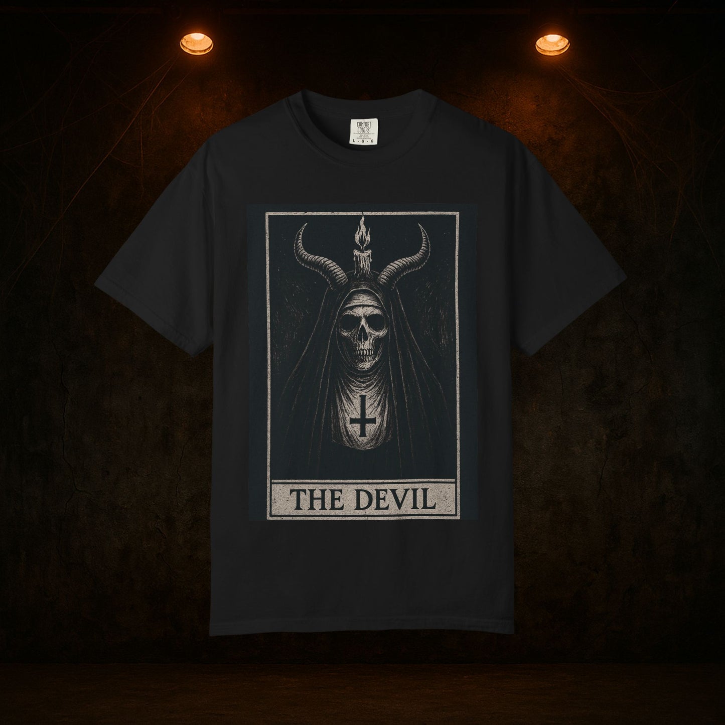 Gothic The Devil T-Shirt, Unisex Band Shirt, Dark Aesthetic Tee, Unique Gift for Halloween, Alternative Fashion Wear
