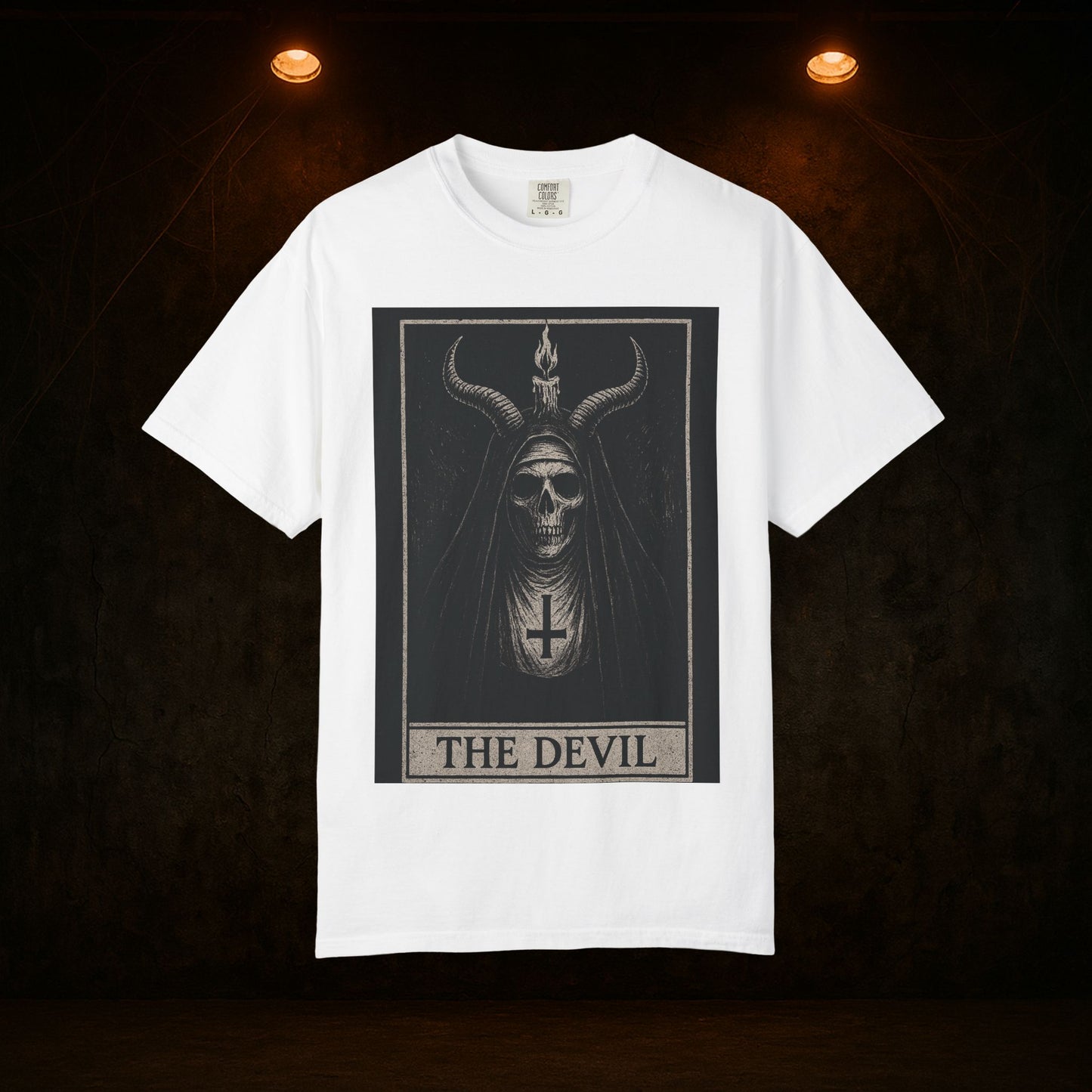 Gothic The Devil T-Shirt, Unisex Band Shirt, Dark Aesthetic Tee, Unique Gift for Halloween, Alternative Fashion Wear