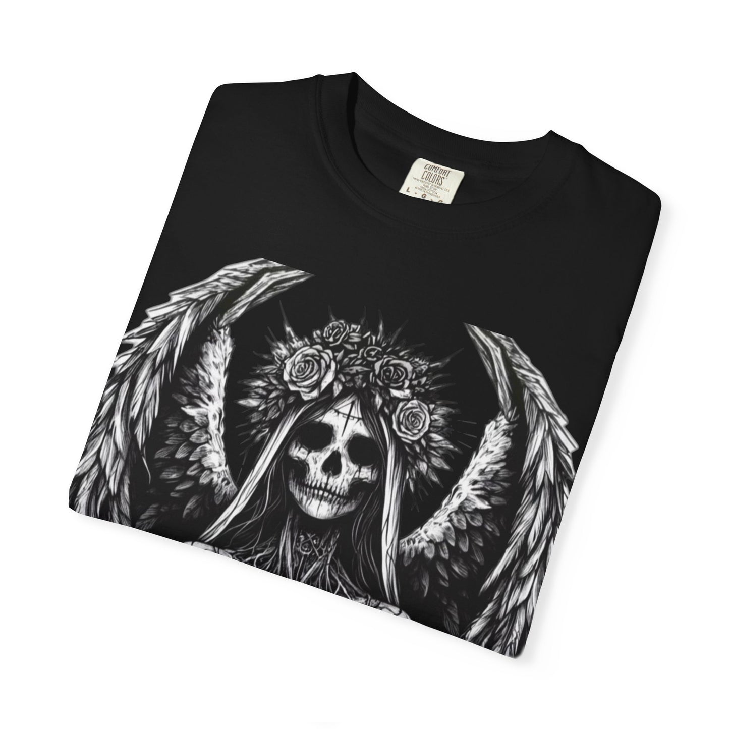 Gothic Dead Bride Bohemian Skull T-Shirt | Goth Style Tee, Unisex Graphic Top, Festival Wear, Alternative Fashion, Edgy Casual
