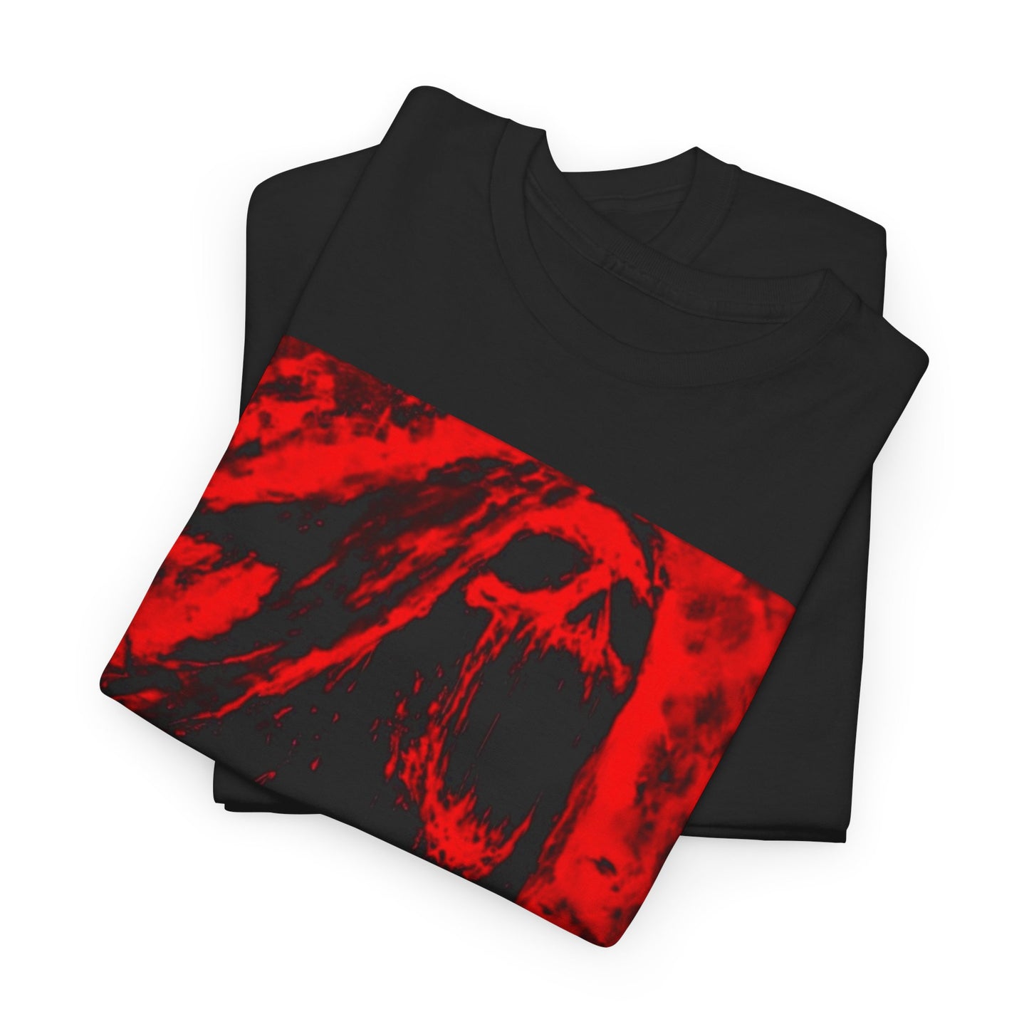 Gothic Horror Unisex Heavy Cotton Tee, Skull Shirt, Halloween Gift, Alternative Fashion, Band Merch, Spooky Tee
