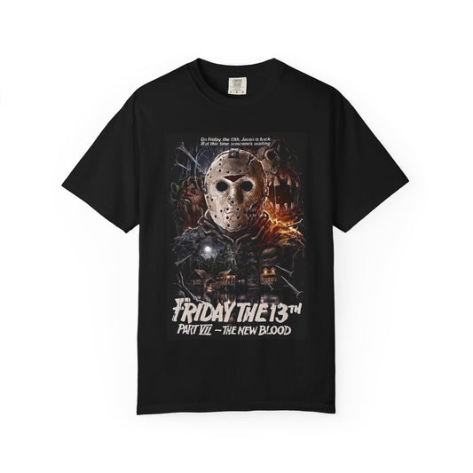 Friday the 13th Unisex Garment-Dyed T-shirt, Horror Movie Shirt